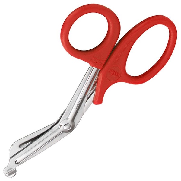 Vantage Universal Bandage And Utility Scissors, 7.5In, Red Handle